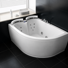 Masažinė vonia Bellagio Luxury Kriste, 155×110×65 cm, Kairės pusės Masažinė vonia Bellagio Luxury Kriste, 155×110×65 cm, Kairės pusės