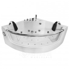 Masažinė vonia AMO-0053B Black 140x140 cm.